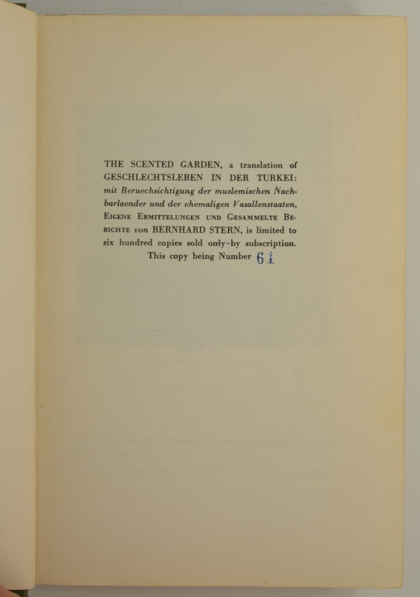 The Scented Garden. Anthropology of the Sex Life in the Levant – The ...